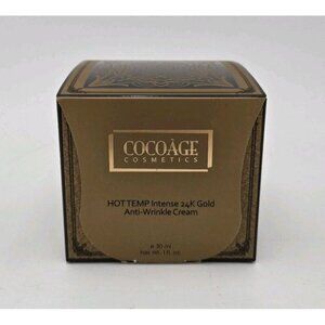Coco Age Cosmetics 1oz 24K Gold Anti-Wrinkle Cream NEW